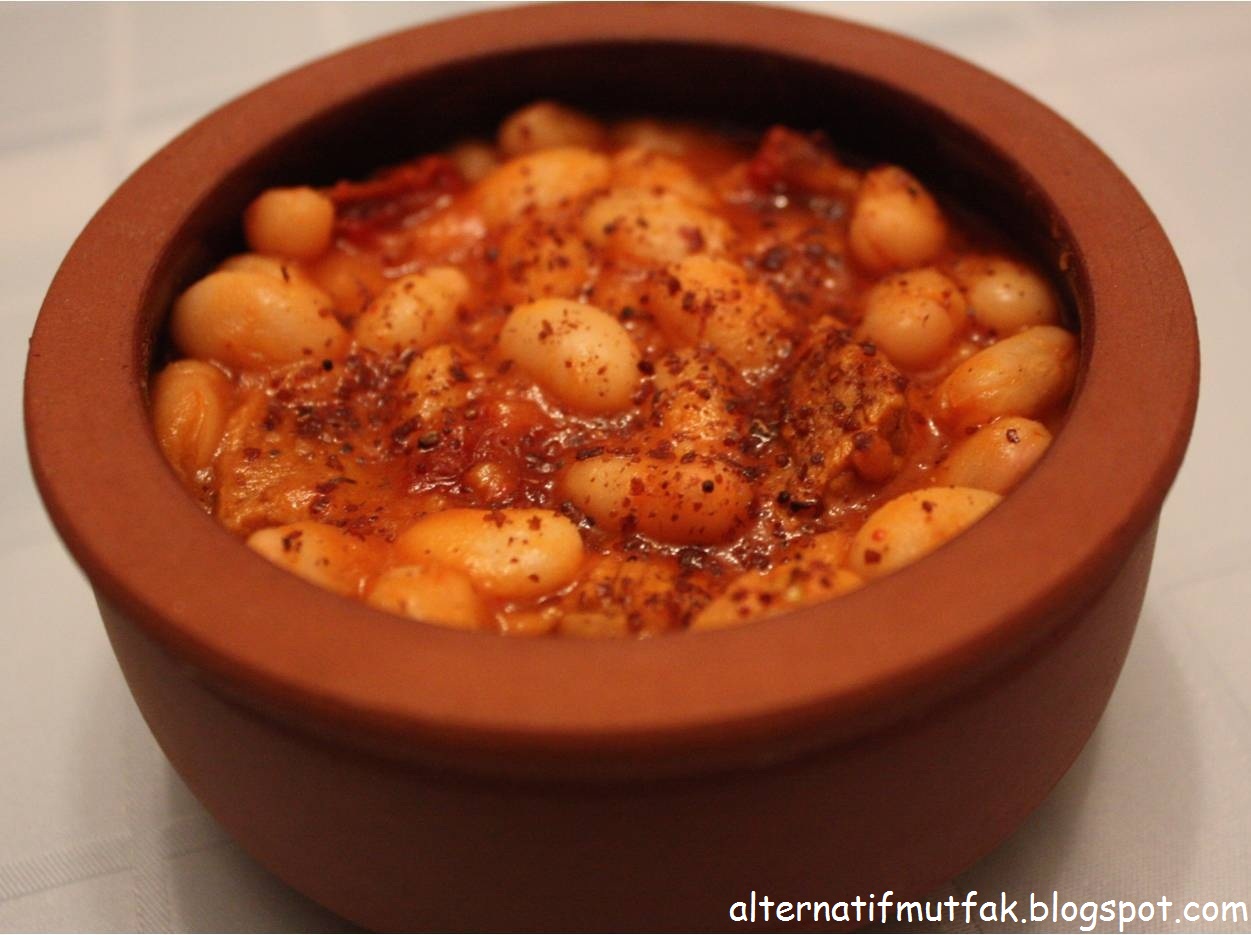 etli kuru fasulye tarifi ingilizce